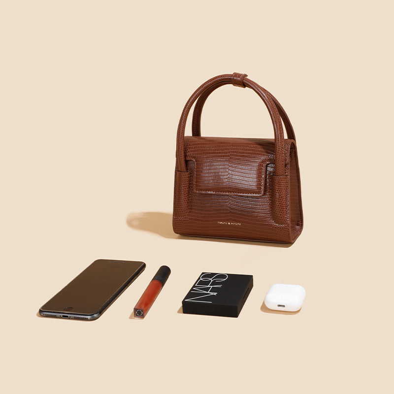 Lizard Pattern Shoulder Portable Bag