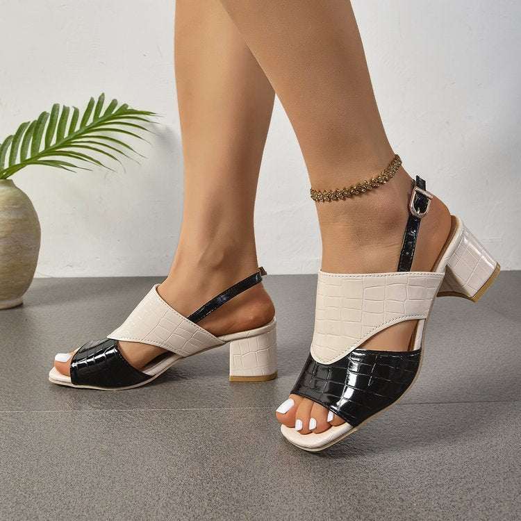 Women's Mid-heel Chunky Heel Sandals