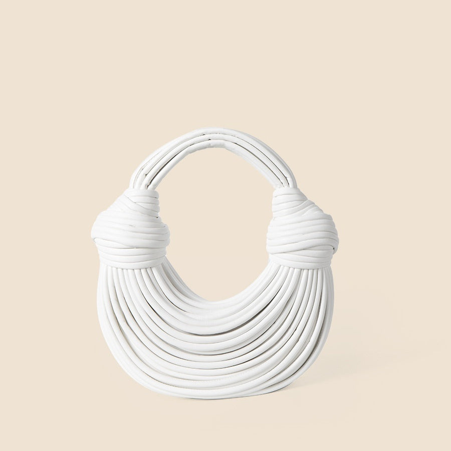 Glossy Woven Noodles Handbag