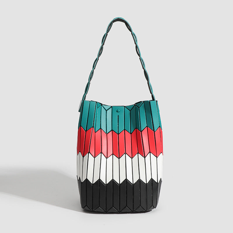 Rhombus Color Shoulder Bag